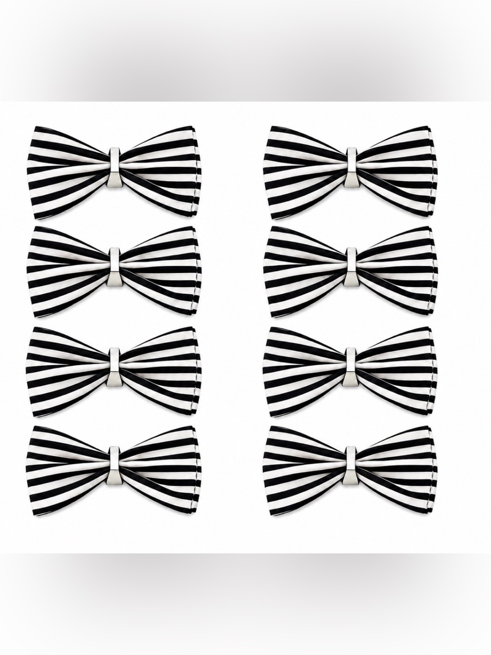 ❌❌sold❌❌Henri Bendel 8 Pc Set of Silver Napkin Rings NWT - Picture 3 of 8